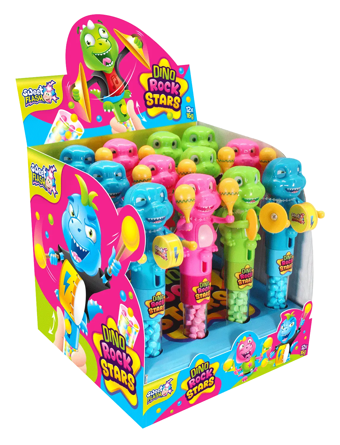 Dino Rockstars: jelly beans con dispensador dino